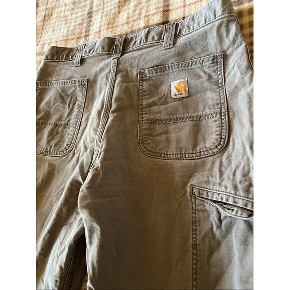 Carhartt Men’s Pants 36x31 Gray Relaxed Fit Canvas Utility Workwear Pant Outdoor - Picture 12 of 13